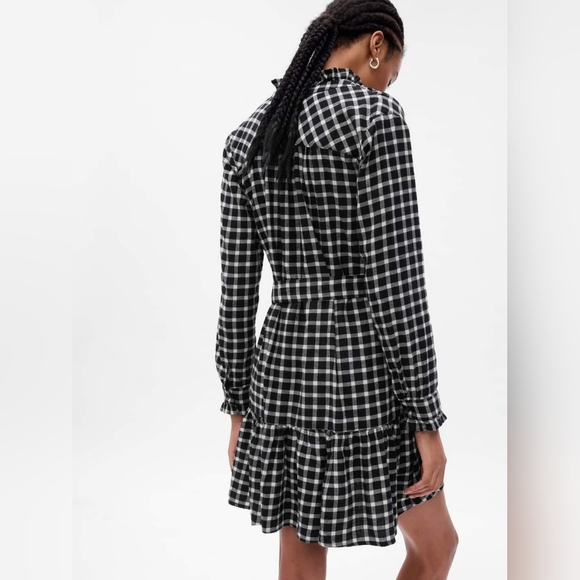 GAP Plaid Tiered Mini Dress - Picture 2 of 3